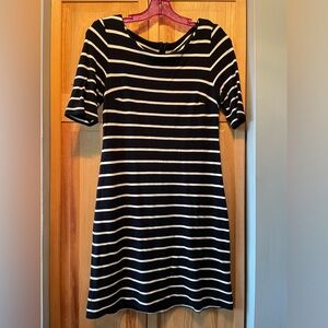 Banana Republic Women’s Striped Dress With Zipper Back Size 2